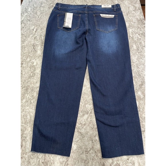 Satin Doll Bedazzled Skinny Jeans NWT Size 22 Style# F9-20810C-P Dark Wash - Picture 3 of 7